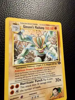 Pokemon TCG Giovanni's Machamp 6/132 Gym Challenge Holo Rare 2000 English - Image 5
