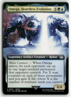 Omega, Heartless Evolution Extended Art - FINAL FANTASY MTG NM - Image 1