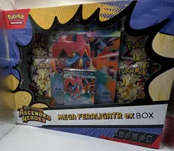 Pokemon Mega Evolution—Ascended Heroes Mega Feraligatr ex Box Promo English 2026 - Image 1