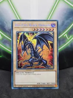 Yugioh Red-Eyes Black Dragon MP22-EN267 Prismatic Secret Rare 1st Edition NM - Image 1