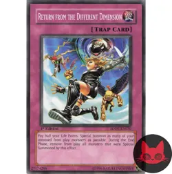 Yugioh Return from the Different Dimension SDDE-EN030 Common 1st Edition LP - Image 1