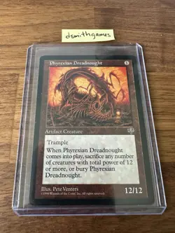 [Lightly Played] Wizards of the Coast Phyrexian Dreadnought Rare Mirage - Image 1