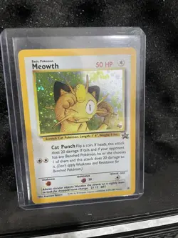 Pokemon TCG Meowth 10 Holo Rare Card Black Star Promo 🔥🔥 - Image 1
