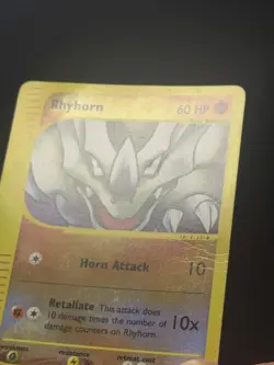 Rhyhorn Reverse Holo 91/144 Skyridge Pokemon HP - Image 2