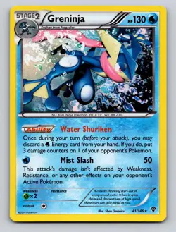 Greninja 41/146 Holo Rare XY Pokemon Holo LP - Image 1