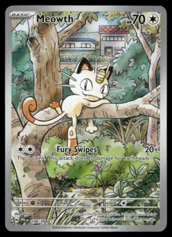 Meowth 106/094 Illustration Rare Phantasmal Flames Pokemon NM/M - Image 1