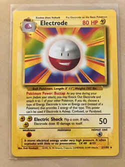 Pokemon Electrode WOTC Base Set 21/102 - Image 1