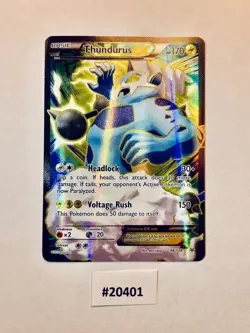 Thundurus EX 98/108 Full Art Pokemon TCG Roaring Skies NM - Image 1