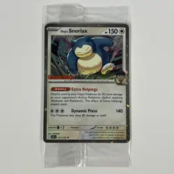Pokemon TCG Hop's Snorlax Gamestop Promo 117/159 Sealed - Journey Together - Image 1