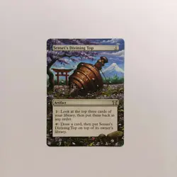 X4 Sensei's Divining Top MTG Hand Painted Borderless Full Altered Season Art oj - Image 3