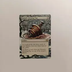X4 Sensei's Divining Top MTG Hand Painted Borderless Full Altered Season Art oj - Image 5