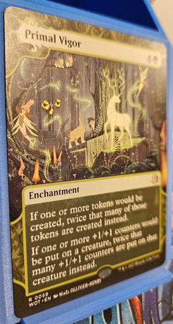 MTG Primal Vigor Wilds of Eldraine Enchanting Tales Borderless MiNT - Image 2