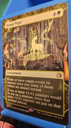 MTG Primal Vigor Wilds of Eldraine Enchanting Tales Borderless MiNT - Image 3