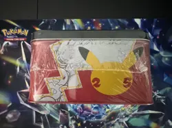 Pokemon TCG Celebrations 25th Anniversary Collectors Chest Lunch Box Tin Sealed 820650809415 - Image 4