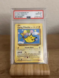 PSA 10 2016 Pokemon XY Evolutions Flying Pikachu 110/108 Secret Rare - Image 1