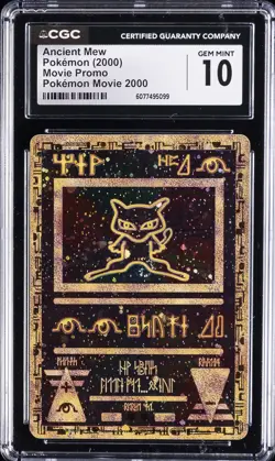 2000 POKEMON MOVIE 2000 PROMO ANCIENT MEW CGC 10 GEM MINT - Image 1