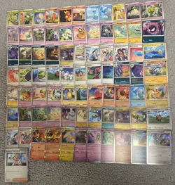 Pokemon Cards Bundle Paldean Fates TCG Card Common Uncommon Holo Joblot - Image 1