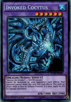 Yugioh Invoked Cocytus FUEN-EN029 1st Edition Secret Rare NM - Image 1