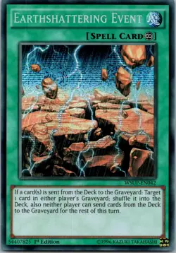 Yugioh Earthshattering Event WSUP-EN042 1st Edition Prismatic Secret Rare NM - Image 1