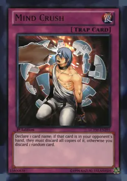 Mind Crush LCYW-EN295 Legendary Collection 3 Yugi's Wrld Yu-Gi-Oh 1st Edition NM - Image 1