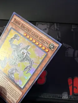 Toon Ancient Gear Golem DRL2-EN022 1st Edition Super Rare VLP - Image 3