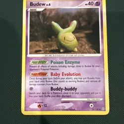Budew 33/100 Uncommon - Pokemon TCG Stormfront Set 2008 Card LP/MP - Image 1