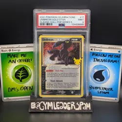 PSA 9 Umbreon #17 Holo Gold Star Celebrations Classic Collection Pokemon Card - Image 1