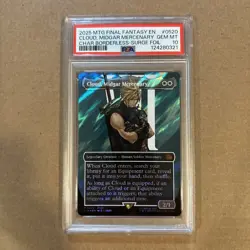 Cloud, Midgar Mercenary 0520 Surge Foil Final Fantasy MTG PSA 10 GEM MINT - Image 1