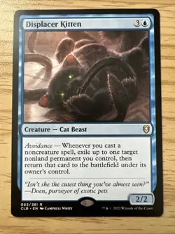 MTG Displacer Kitten D&D Battle For Baldur’s Gate 063 Non-Foil LP-NM - Image 1