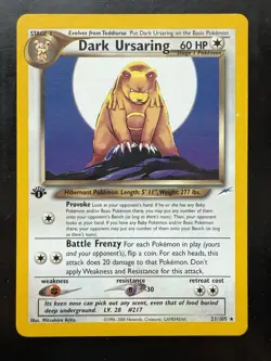 Pokemon 1st Edition Neo Destiny Dark Ursaring 21/105 (LP+) - Image 1