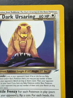 Pokemon 1st Edition Neo Destiny Dark Ursaring 21/105 (LP+) - Image 3
