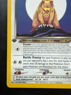 Pokemon 1st Edition Neo Destiny Dark Ursaring 21/105 (LP+) - Image 4