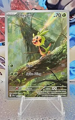 Chespin 087/086 Chaos Rising Holo Illustration Rare Pokemon English NM CU - Image 1