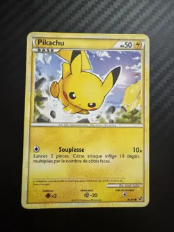PIKACHU COMMUNE - POKEMON 61/90 HGSS HS INDOMPTABLE FR - Image 1