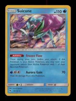 HOLO SUICUNE RARE HOLO 59/214 LP POKEMON - Image 1