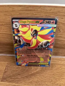 Chaos Rising Mega Pyroar Ex 015/086 Double Rare Pokemon English- NM - Image 1
