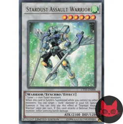 Yugioh Stardust Assault Warrior CT15-EN008 Ultra Rare Limited Edition NM - Image 1