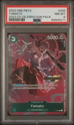 One Piece Yamato CS Event PACK PSA 8 - Image 1