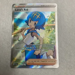 Pokemon TCG Lana's Aid Twilight Masquerade Full Art Ultra Rare Card 207/167 - Image 1