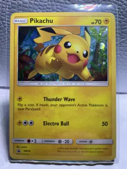 Pokemon Pikachu SM76 SM Promo Holo Basic 70 HP English Pokemon TCG Card - Image 1