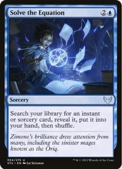 1 x Solve the Equation - Strixhaven: School of Mages - LP - MTG - Image 1