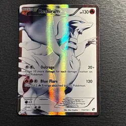 Reshiram 113/114 Pokemon TCG Black And White Full Art Ultra Rare Card Played MP+ - Image 1