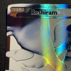 Reshiram 113/114 Pokemon TCG Black And White Full Art Ultra Rare Card Played MP+ - Image 2