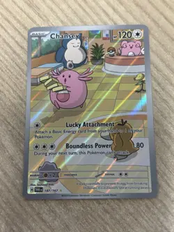 Chansey 187/167 Sv06: Twilight Masquerade Holo Minty Fresh Pull Pokemon IR - Image 1