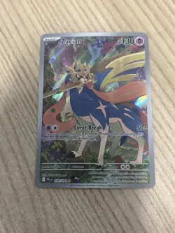 Zacian 100/094 Me02: Phantasmal Flames Holo Minty Copy Illustration Rare Pokemon - Image 1