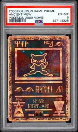 2000 Pokemon Black Star Promo Movie Ancient Mew FRESHLY GRADED PSA 6 EX-MT - Image 1