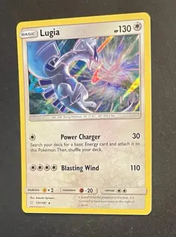 Pokemon TCG Lugia 131/181 Team Up Holo Rare NM - Image 3