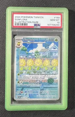 Pokemon Sunflora 169 Twilight Masquerade PSA 10 GEM MINT - Image 1