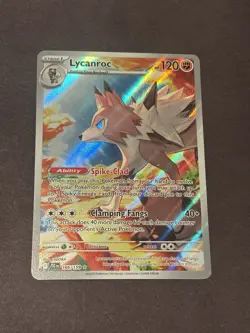 Lycanroc Illustration Rare IR Pokemon TCG Journey Together 166/159 LP🔥 - Image 2