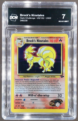 2000 POKEMON GYM CHALLENGE HOLO #3 BROCK'S NINETALES DCM 7 - PSA 7 - Image 1